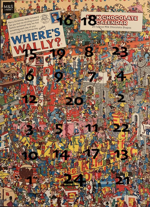 Where is door number 2019...? Where's Wally Advent Calendar Answers 2023