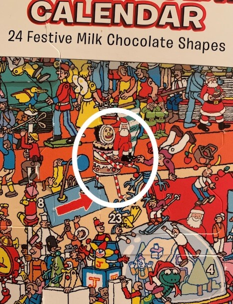 wheres wally advent calendar 2019 answer Cake santa