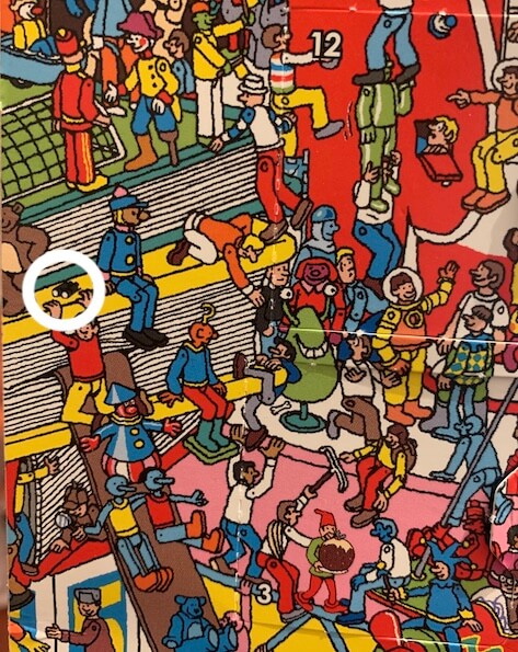 Wheres Wally chocolate advent calendar BINOCULARS