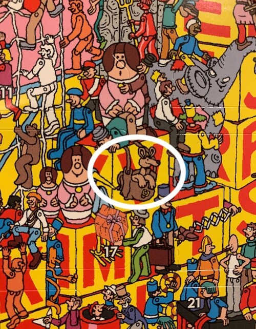 Wheres Wally advent answer Kangaroo