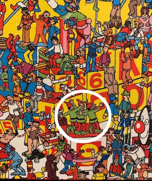 Day 15 3 Dancing Elves M&S Where's Wally Advent Calendar Answers