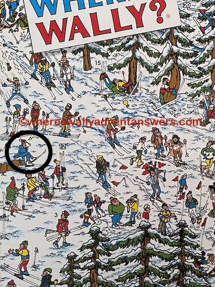 Day 22 - The Tired Man - Where's Wally Advent Calendar Answers 2022