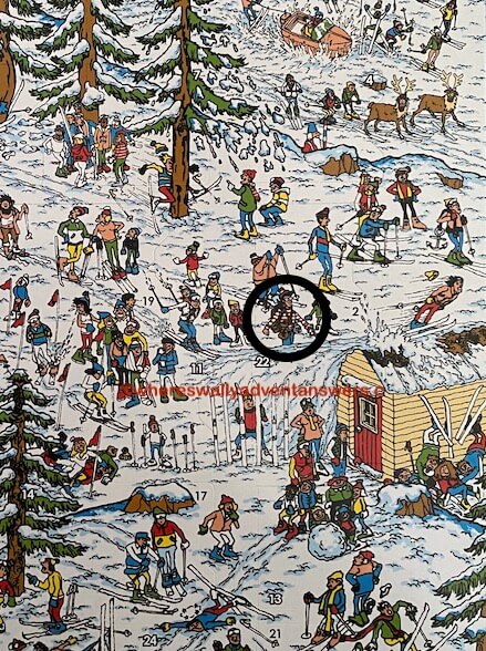 Day 23 - Wally! - Where's Wally Advent Calendar Answers 2022